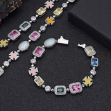 10mm Colored Gemstone Art Bracelet - ViViGleam