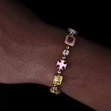 10mm Colored Gemstone Art Bracelet - ViViGleam