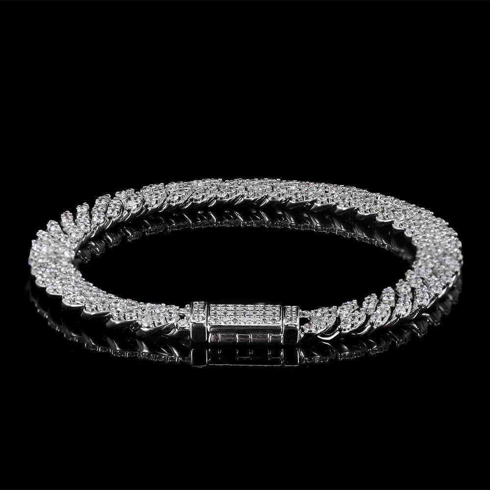 Iced Out Cuban Link Bracelet - 5mm - ViViGleam