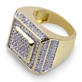 Ice Round Cut Square Ring - ViViGleam