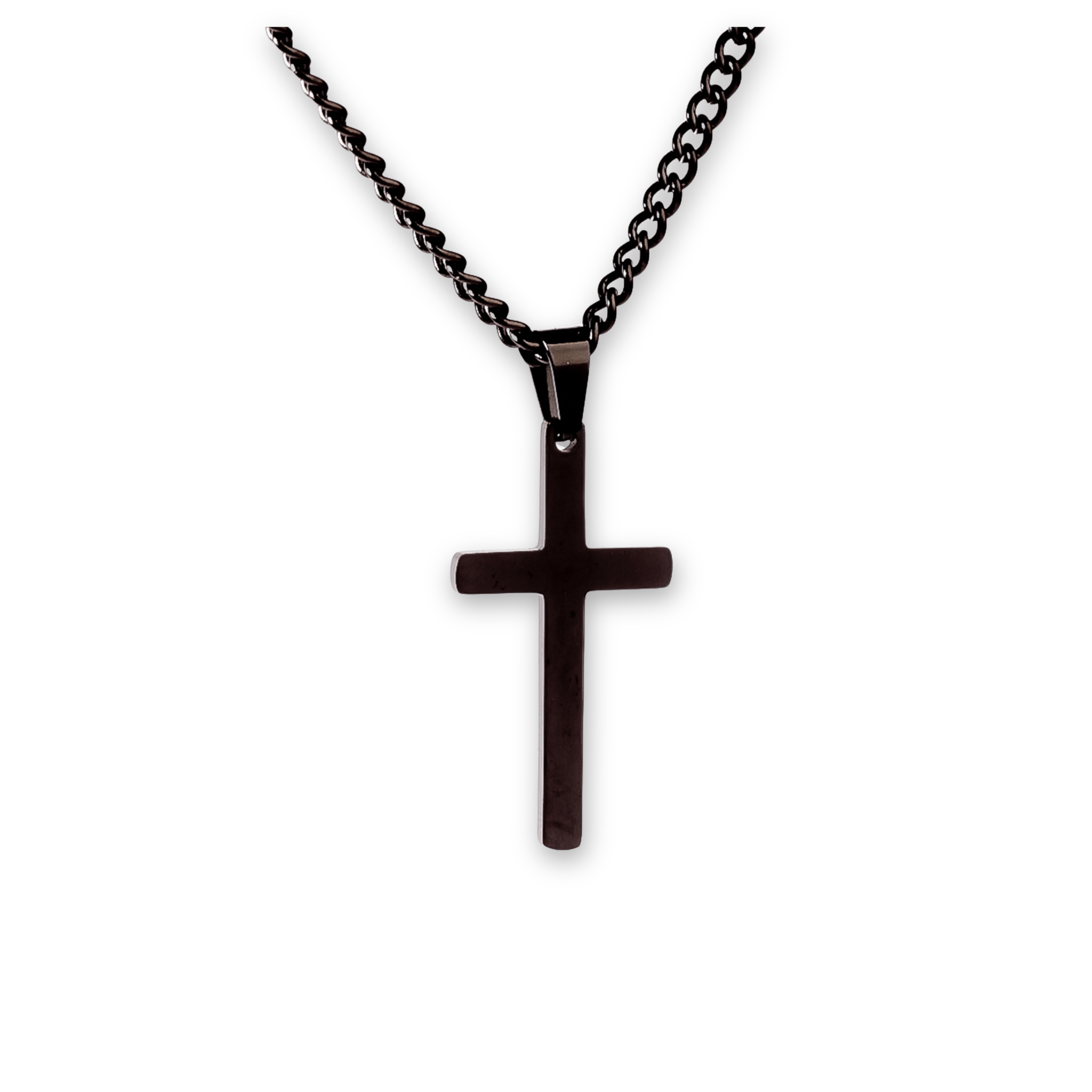 Black Cross Necklace - ViViGleam