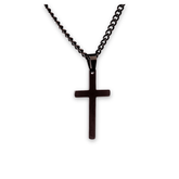Black Cross Necklace - ViViGleam