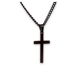 Black Cross Necklace - ViViGleam