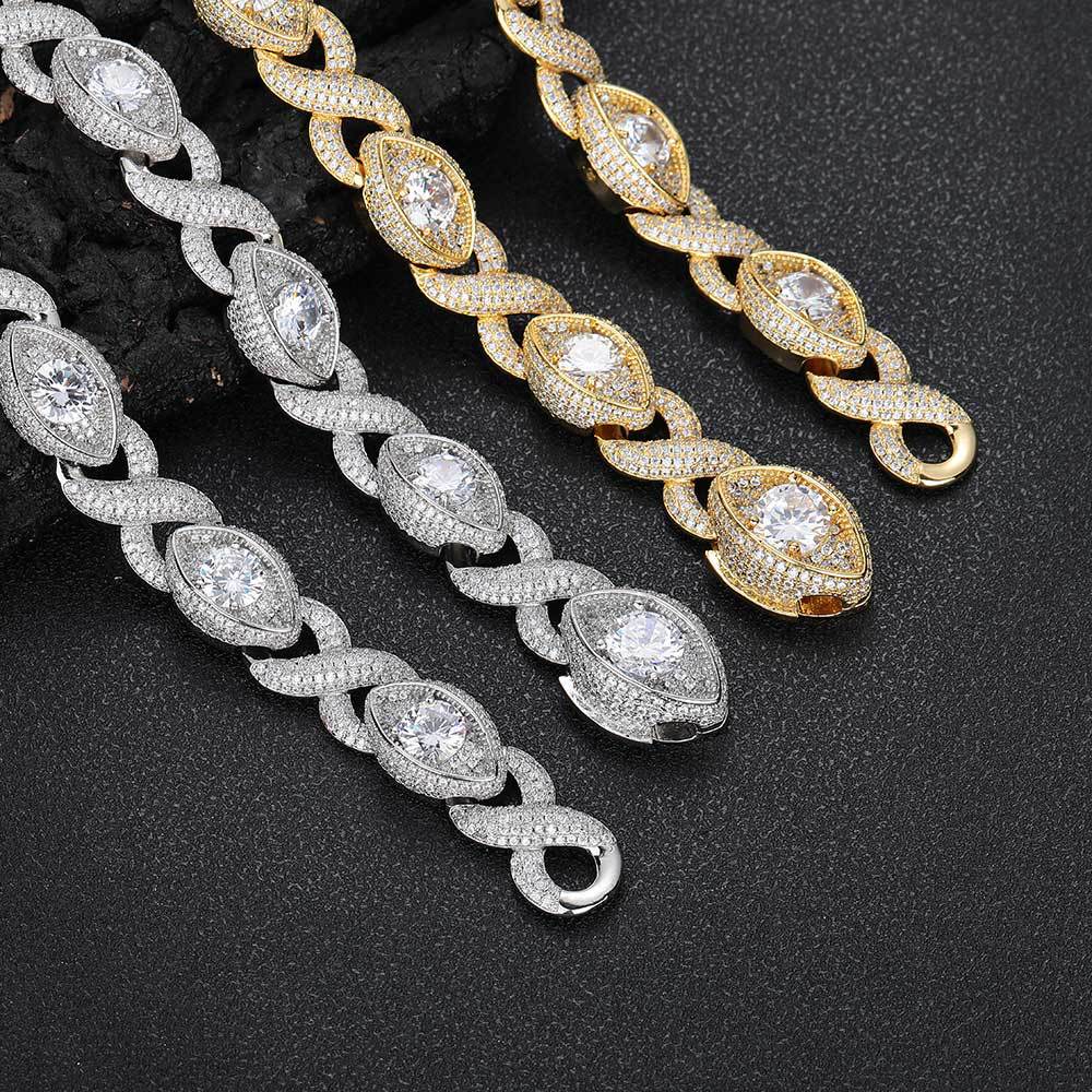 15mm Evil Eye Eternity Chain - ViViGleam