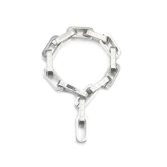 Iced Box Square Link Chain Bracelet - ViViGleam