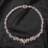 Crimson Thorn & Fang Choker Chains