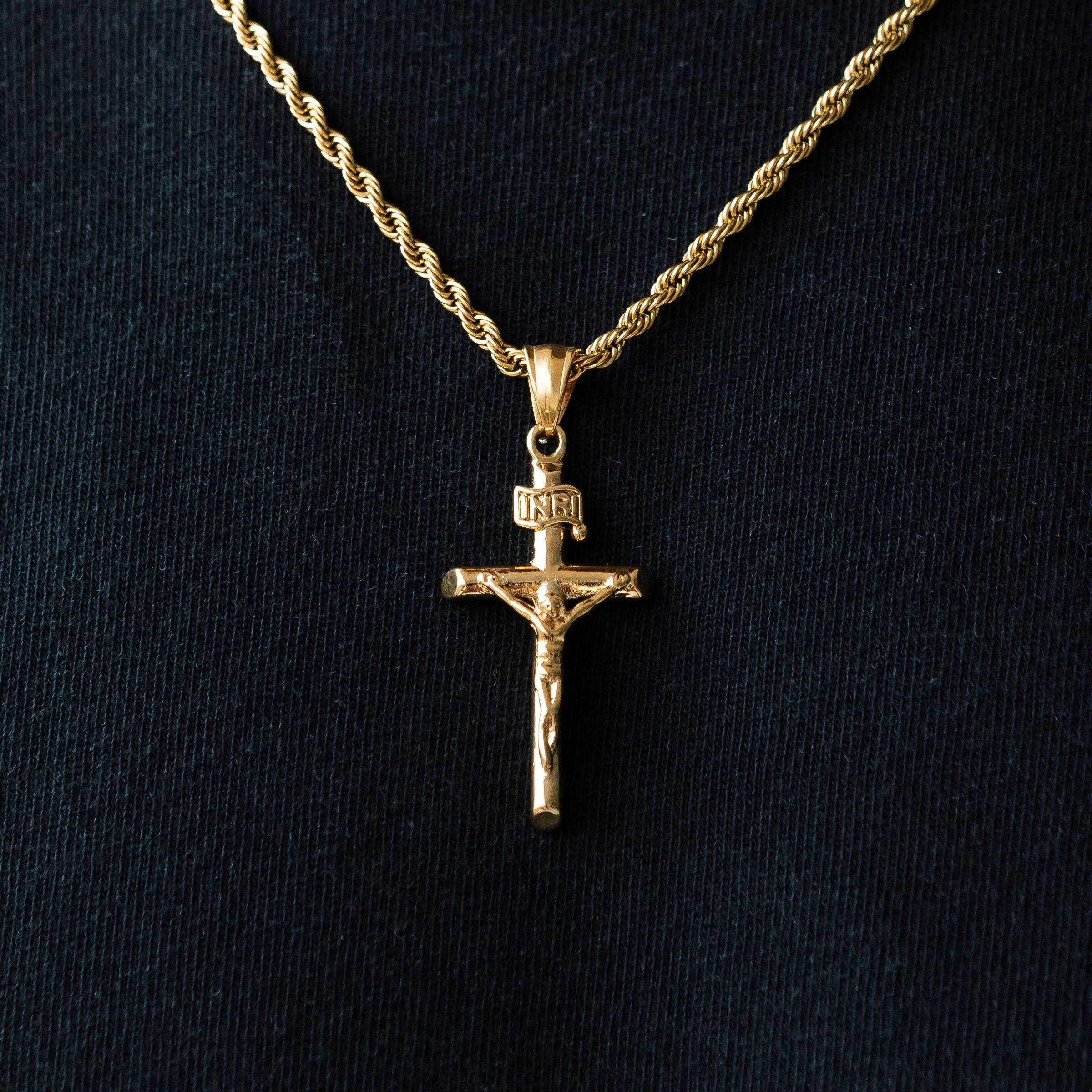 Crucifix Pendant Gold - ViViGleam