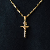 Crucifix Pendant Gold - ViViGleam