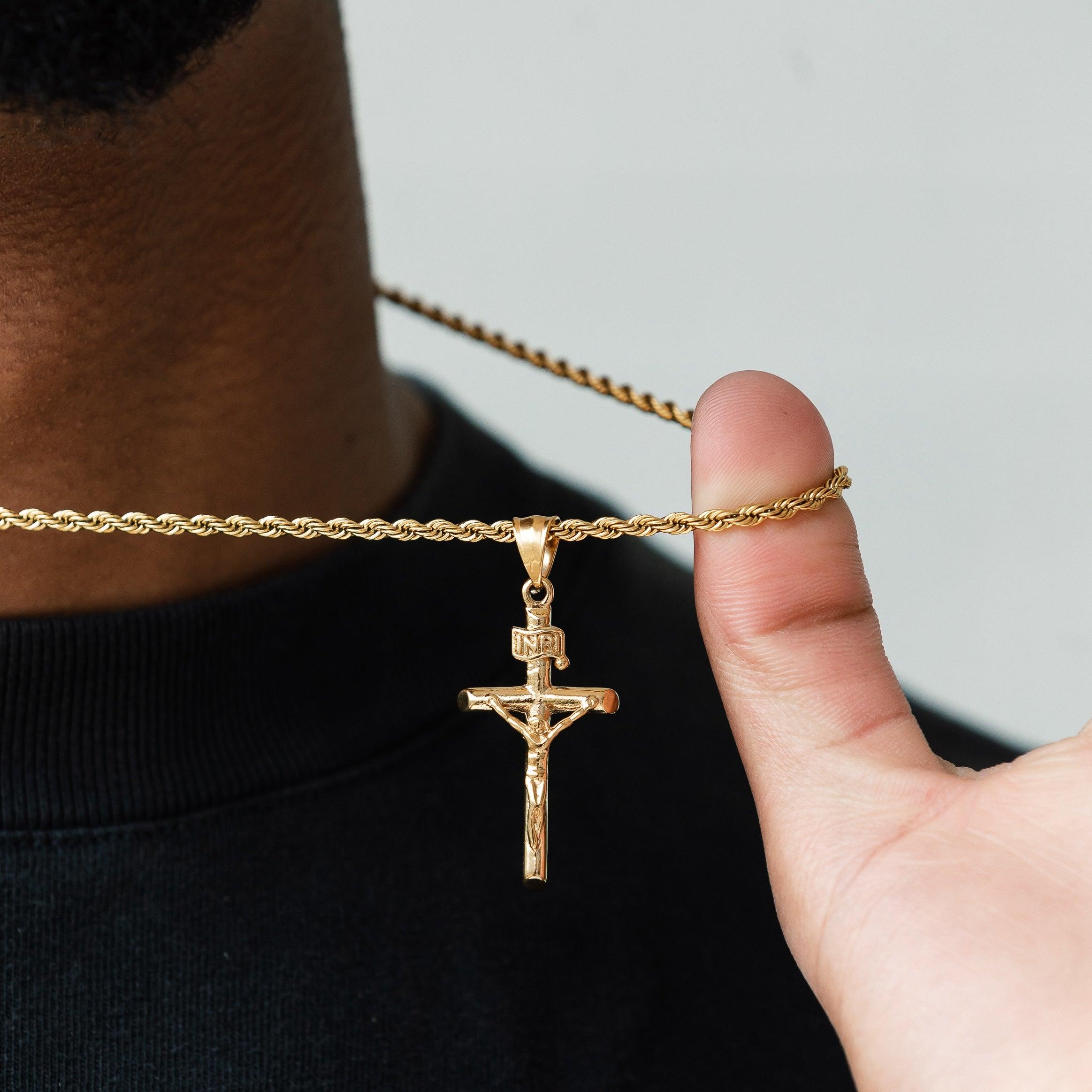 Crucifix Pendant Gold - ViViGleam