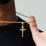 Crucifix Pendant Gold - ViViGleam