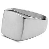 Stainless Steel Signet Ring - ViViGleam