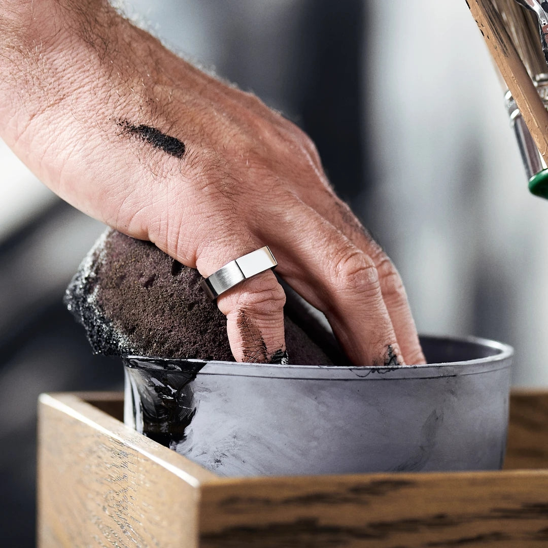 Stainless Steel Pinky Signet Ring - ViViGleam