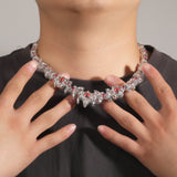 Crimson Thorn & Fang Choker Chains