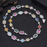 10mm Colored Gemstone Art Chain - ViViGleam