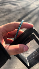 4mm Iced Ocean Wave Tennis Bracelet