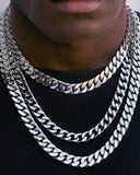 Cuban Link Chain - White Gold(All Size) - ViViGleam