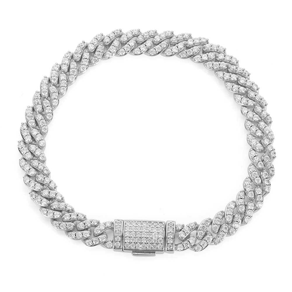 Iced Out Cuban Link Bracelet - 5mm - ViViGleam