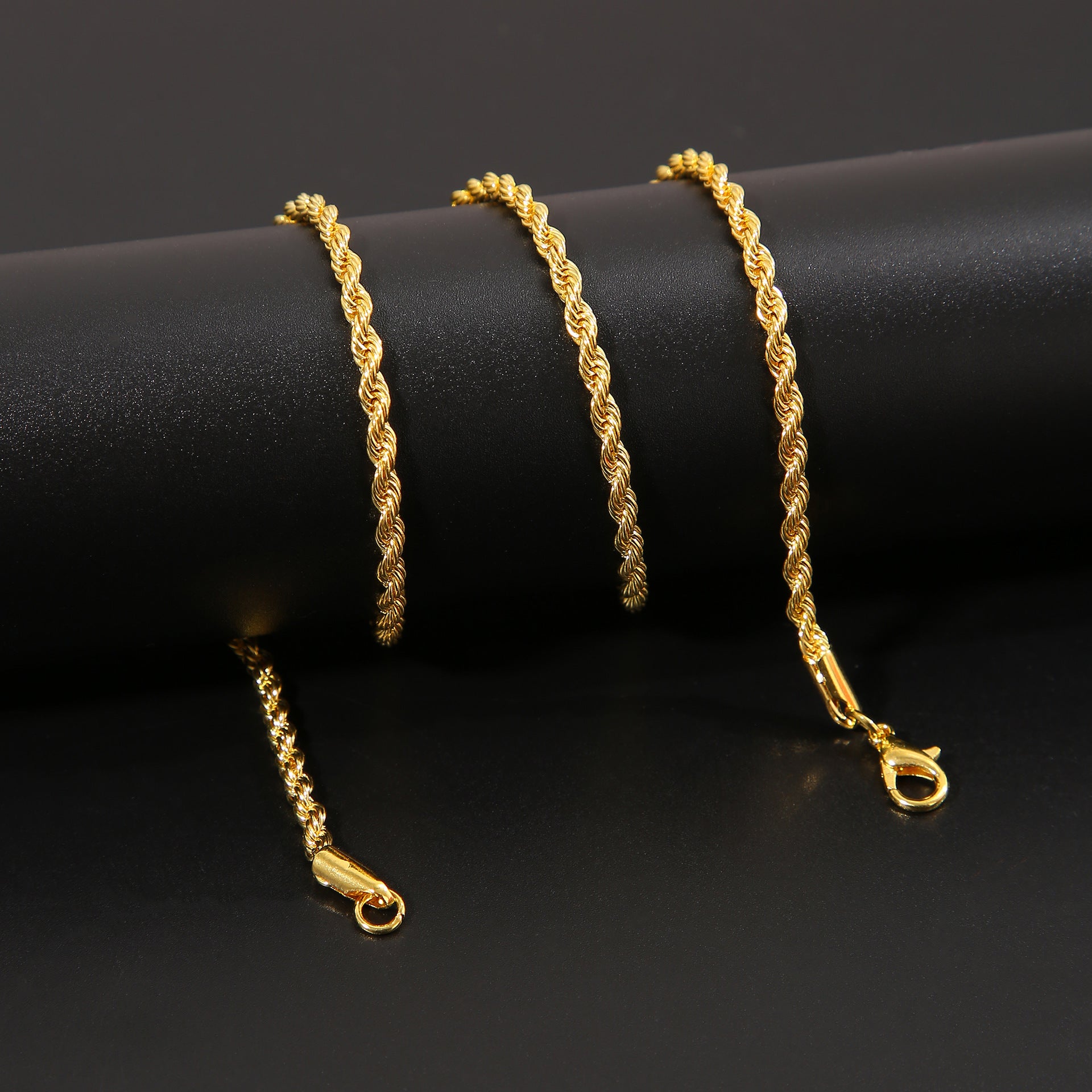 Rope Chain - Yellow Gold(All Size) - ViViGleam