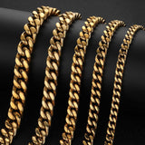Cuban Link Chain - Yellow Gold(All Size) - ViViGleam