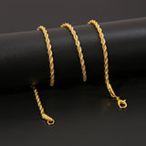 Rope Chain - Yellow Gold(All Size) - ViViGleam