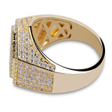 19mm Hexagon Hip Hop Ring - ViViGleam