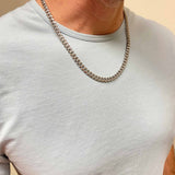 7mm Cuban Chain - Stainless Steel - ViViGleam