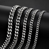 Cuban Link Chain - White Gold(All Size) - ViViGleam