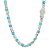 8mm Opal Iced Cuban Chain - ViViGleam