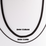 Number Pendant Necklace - Black - ViViGleam
