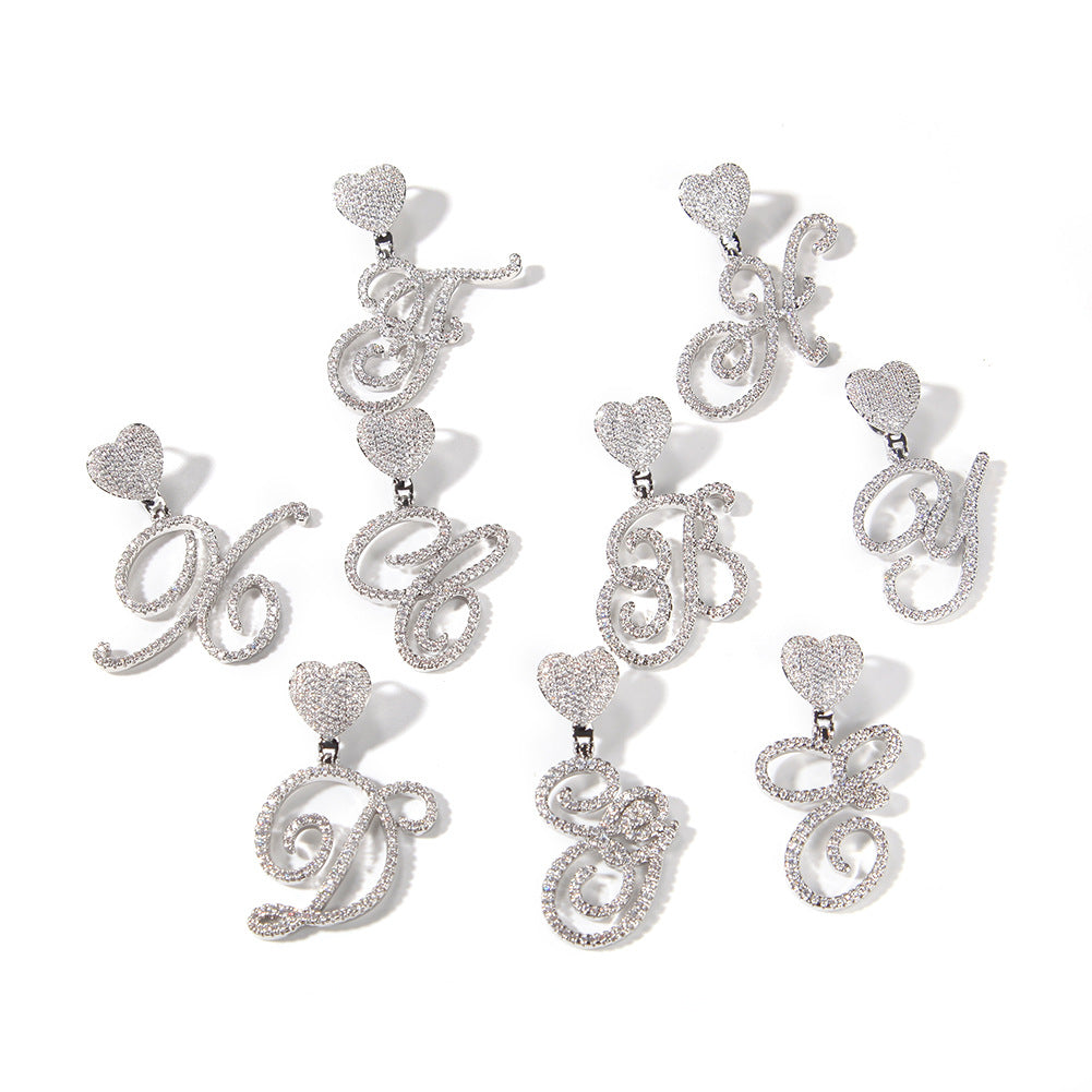 Artistic Fonts Letter Pendant Necklace - ViViGleam