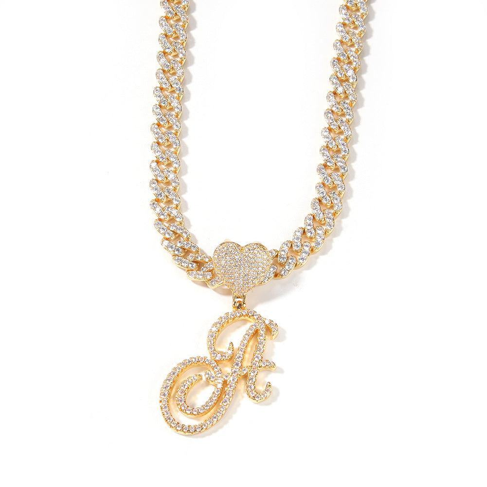 Artistic Fonts Letter Pendant Necklace - ViViGleam