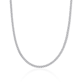 Miami Micro Cuban Curb Chain - White Gold(All Size) - ViViGleam