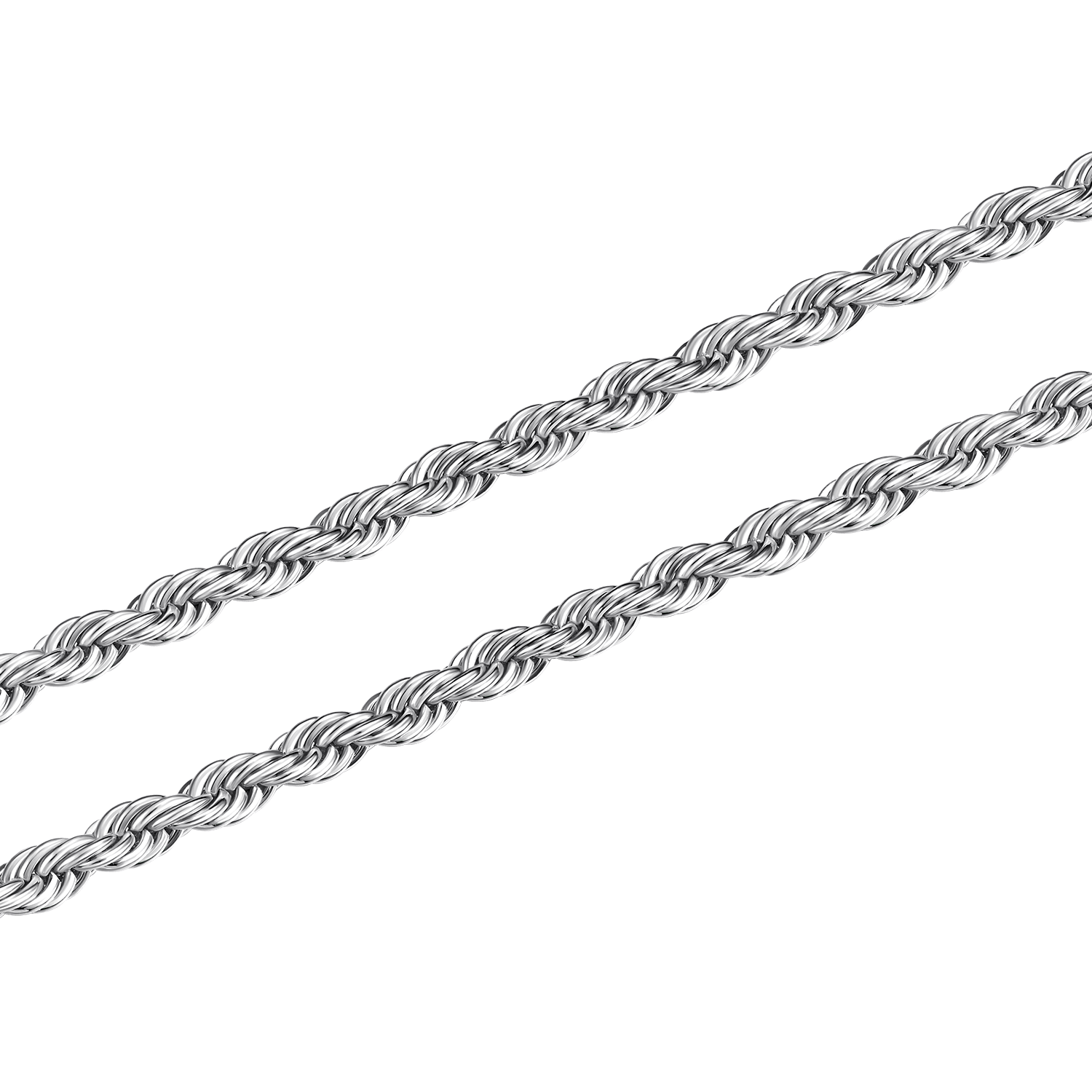 Rope Chain - White Gold(All Size) - ViViGleam