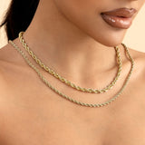 Rope Chain - Yellow Gold(All Size) - ViViGleam