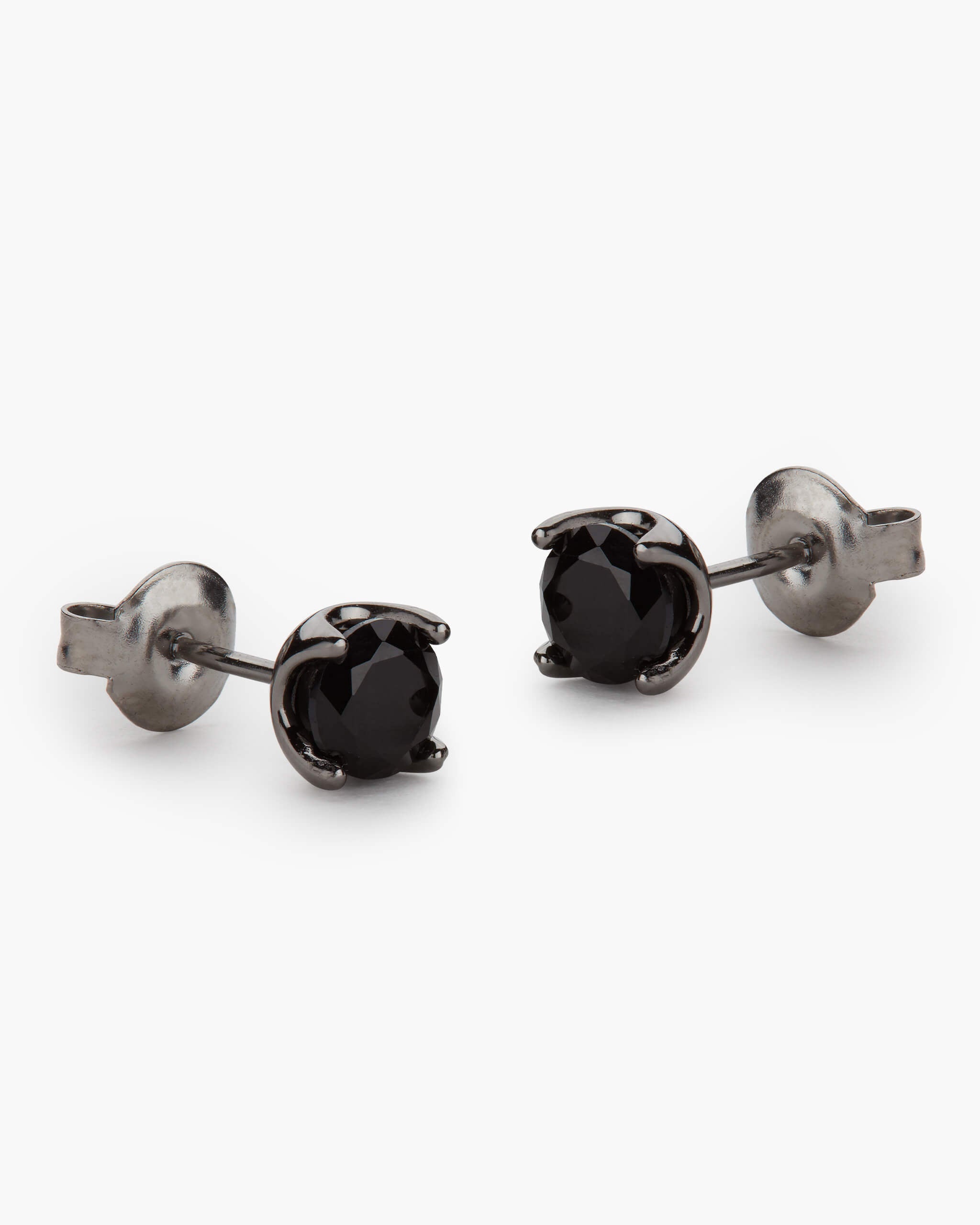 Classic Stud Earrings - Black - ViViGleam
