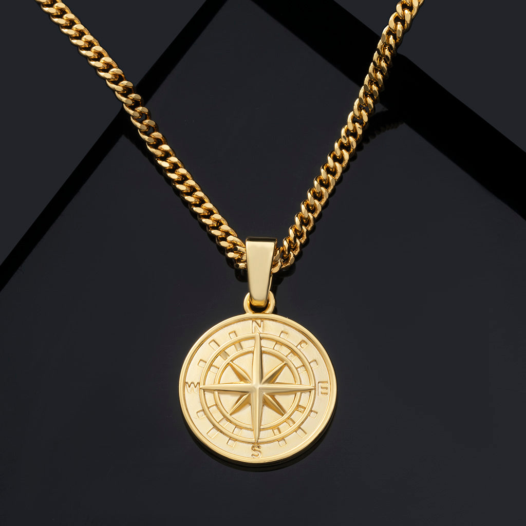 Compass Pendant Necklace - ViViGleam