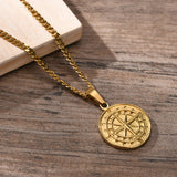 Compass Pendant Necklace - ViViGleam