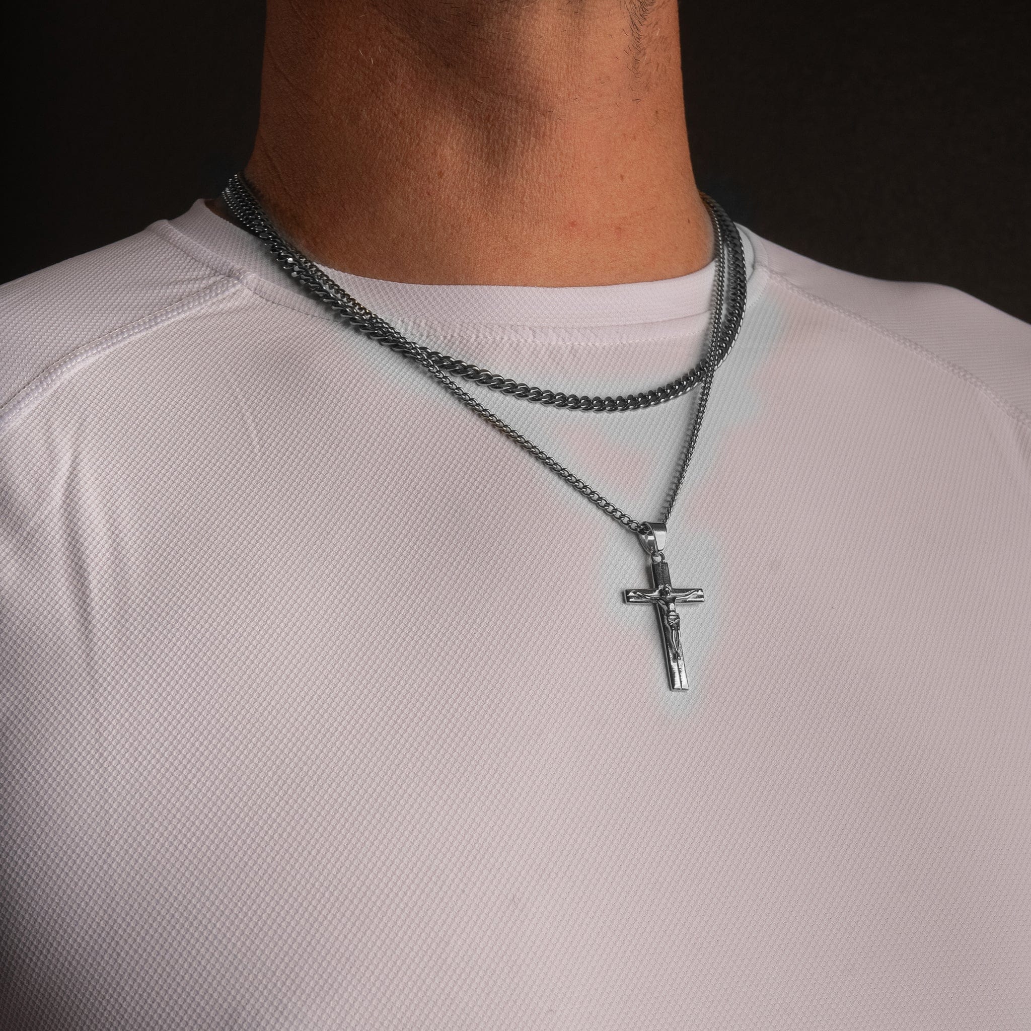 Crucifix Set - Silver - ViViGleam