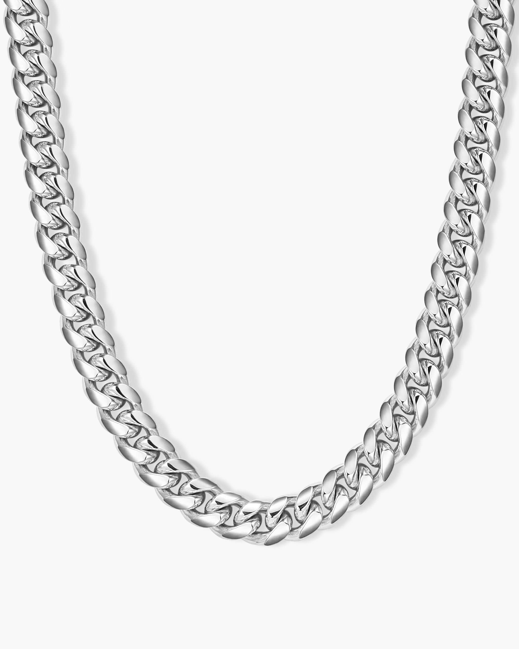 Cuban Link Chain - White Gold(All Size) - ViViGleam