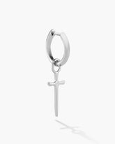 Dagger Cross Earring - Silver - ViViGleam