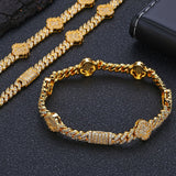6mm Four Leaf Iced Cuban Bracelet - ViViGleam