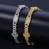 6mm Four Leaf Iced Cuban Bracelet - ViViGleam