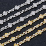 6mm Four Leaf Iced Cuban Bracelet - ViViGleam