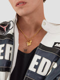 Gold Plated Sterling Silver Cross Necklace
