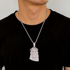 Gold Stellar Jesus Pendant - ViViGleam