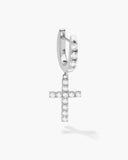 Hanging Studded Cross Earring - ViViGleam
