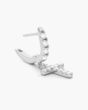 Hanging Studded Cross Earring - ViViGleam