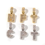 Ice Out Letters Pendant Necklace - ViViGleam