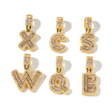 Ice Out Letters Pendant Necklace - ViViGleam