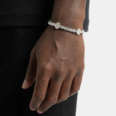 Iced Clover Station Tennis Bracelet